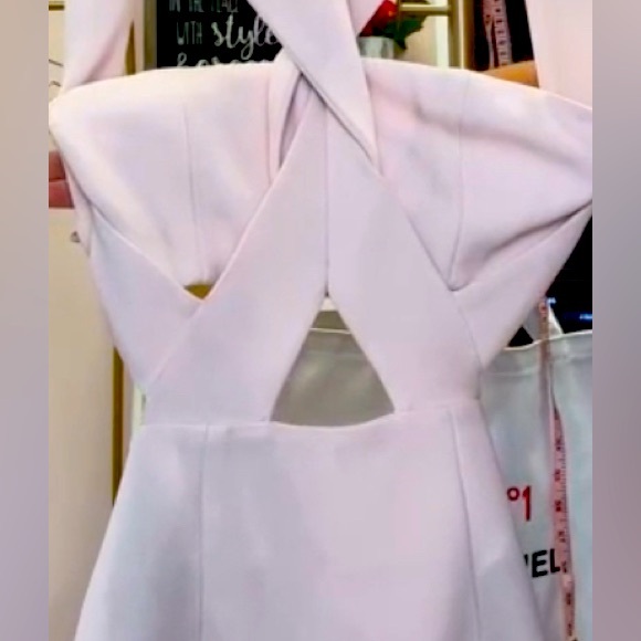 New Nicholas Blush Pink Cut Out Dress - Picture 6 of 8